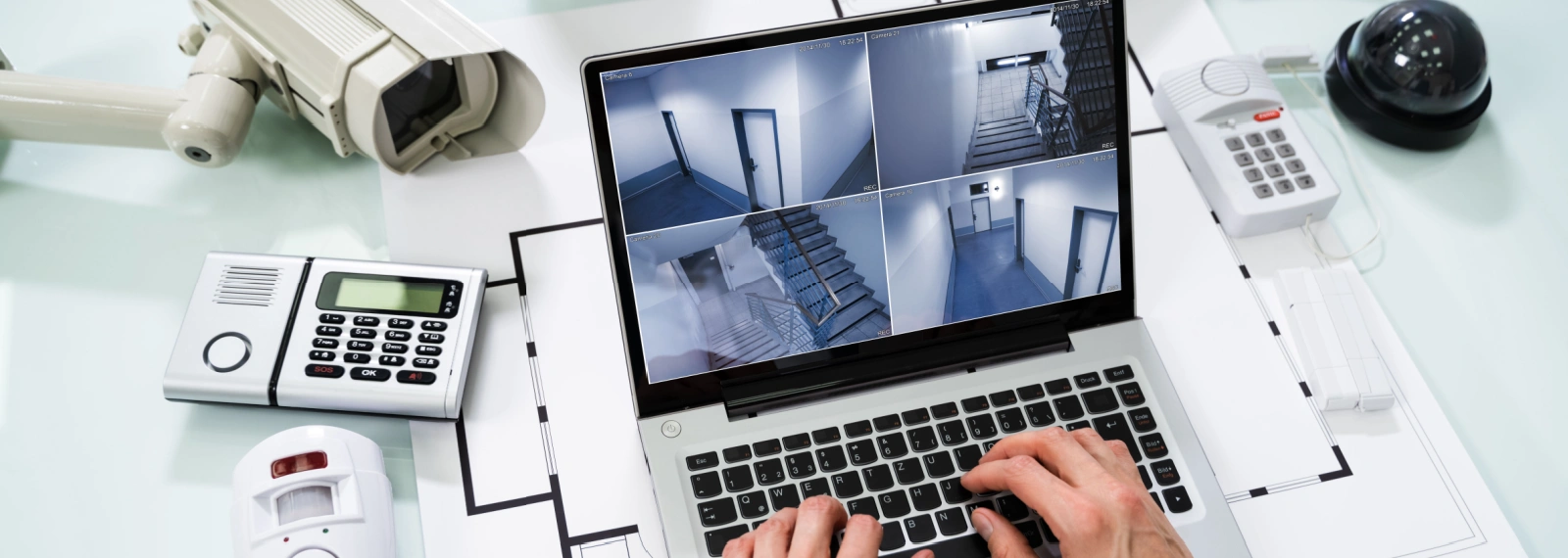LiveView Tech Comprehensive Security Surveillance Package LiveView Tech surveillance package including monitoring software, cameras, and alarm systems